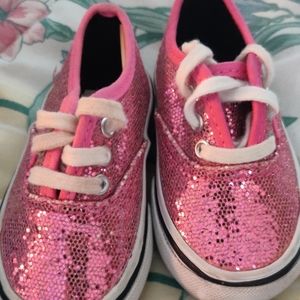 Pink sequin Vans
